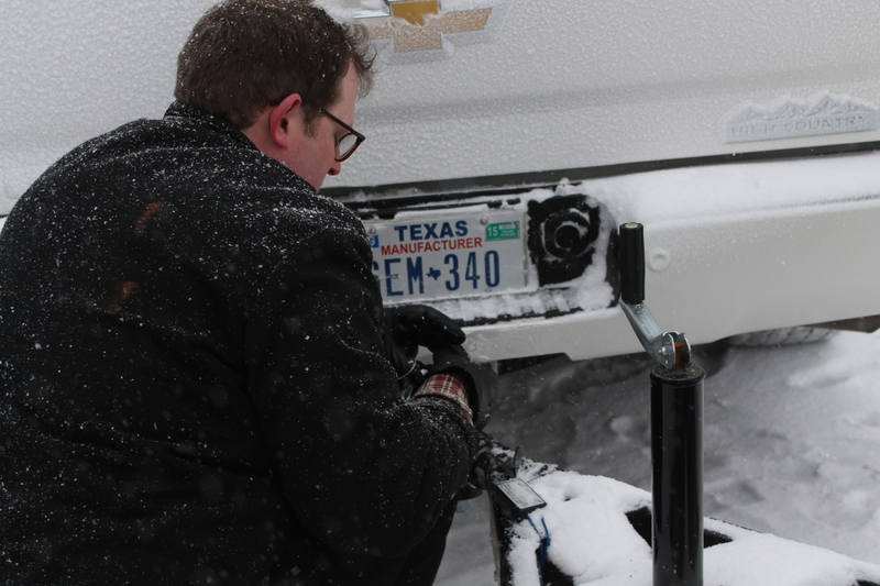 Illustration for article titled I Towed A Dodge Dart In Texas Snow With A Silverado 1500 And Didn't Die